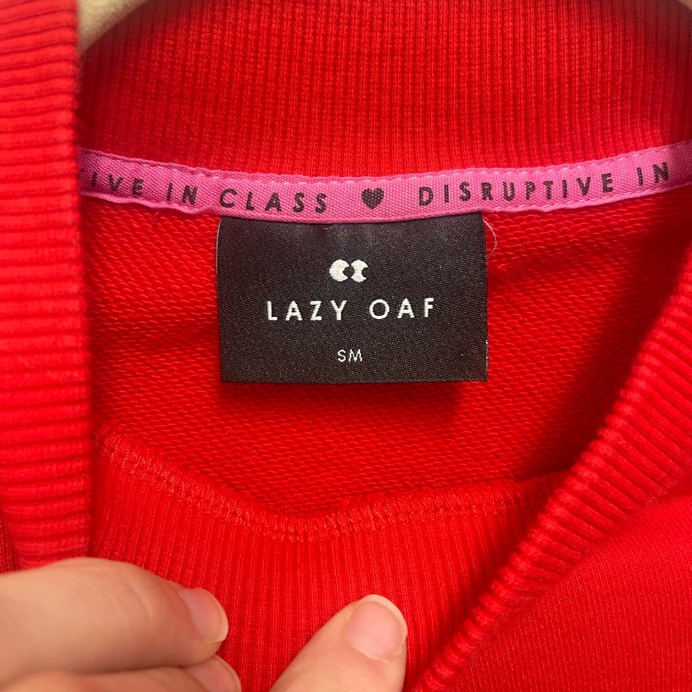 Lazy Oaf Cropped Flame Sweater - Picture 3 of 11